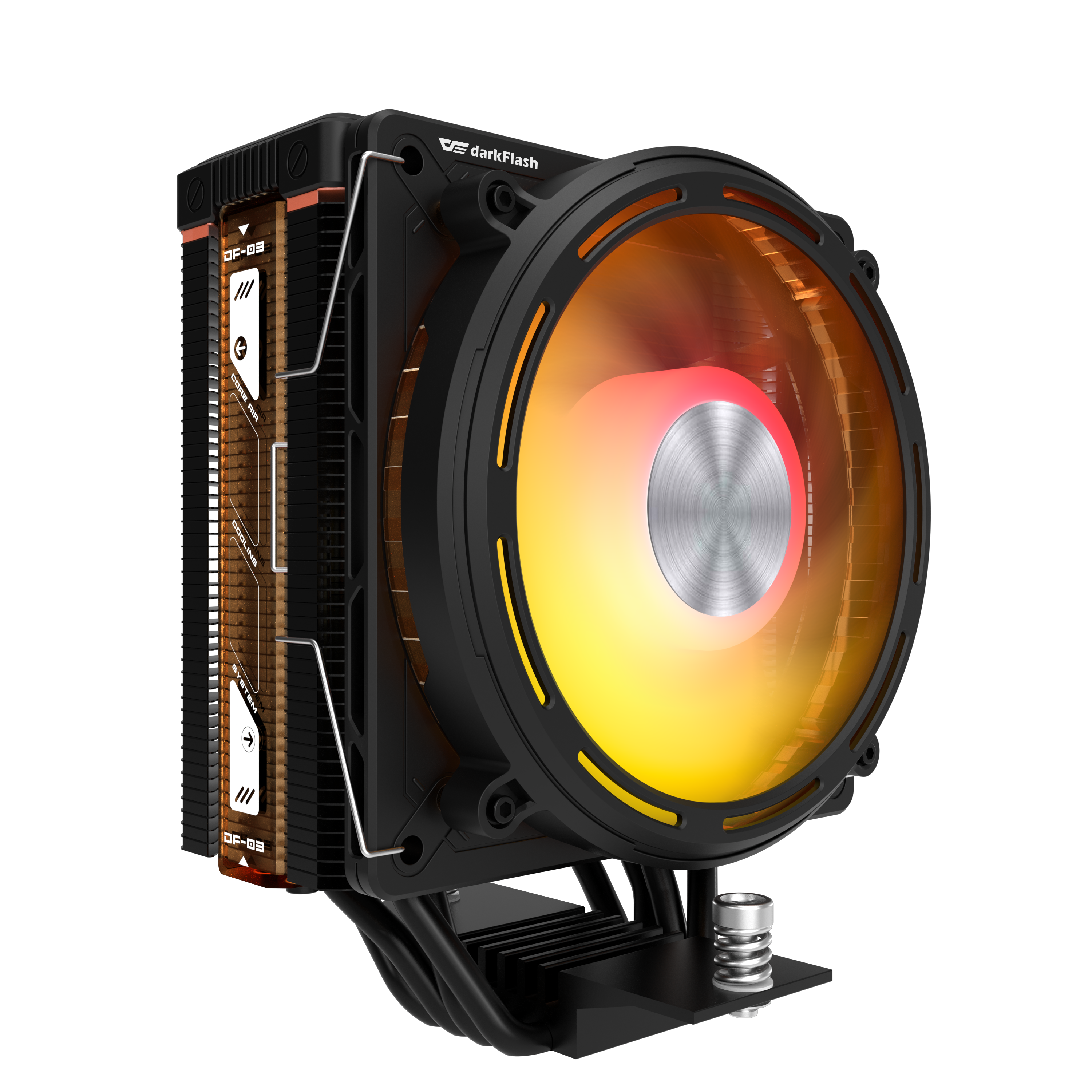 Prosessorin aktiivijäähdytys Darkflash E400 (musta)
