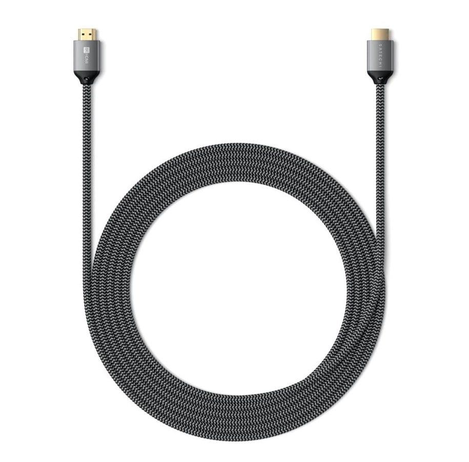 Cable HDMI to HDMI Satechi ver.2.1 8K/60Hz lub 4K/120Hz 2 m ST-8KHC2MM space gray