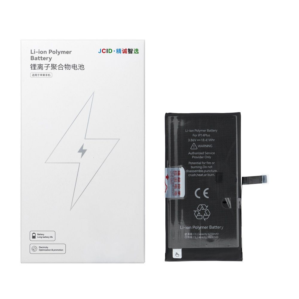 JCID Akku iPhone 14 Plus:lle 4770 mAh (suuri kapasiteetti)