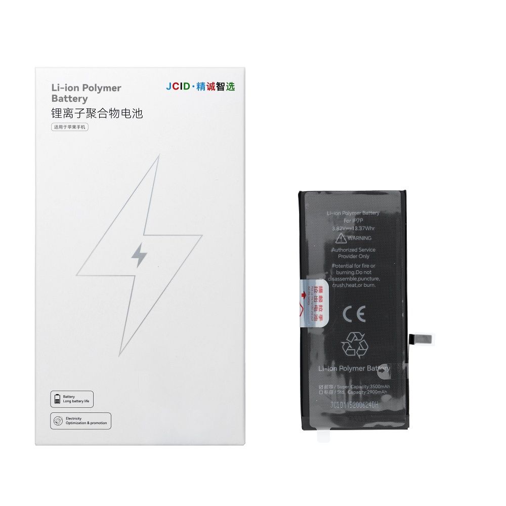 JCID Akku iPhone 7G Plus:lle 3500 mAh (suuri kapasiteetti)