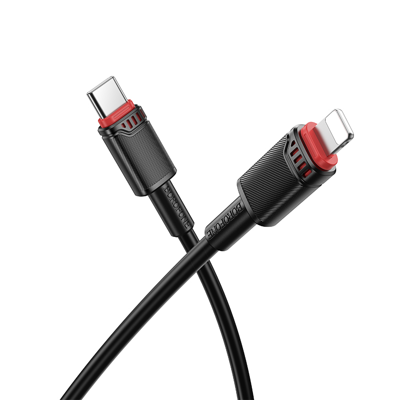 Borofone Kaapeli BX110 Beneficio - USB Lightning-liittimeen - 2,4A 1 metri musta