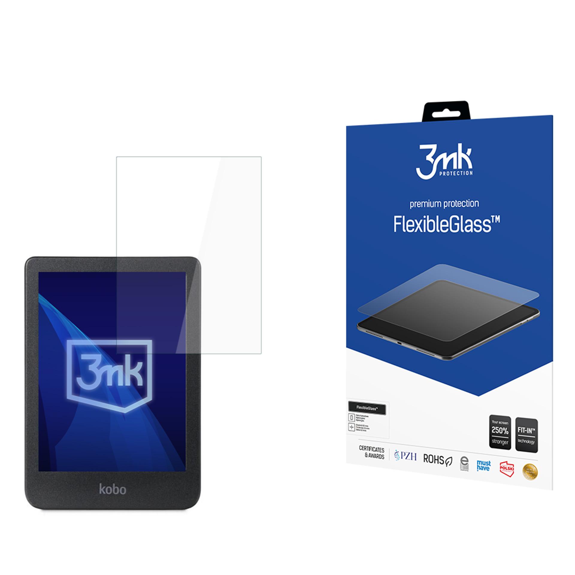 3mk FlexibleGlass Hybridilasi Kobo Clara Colour 6 -laitteelle