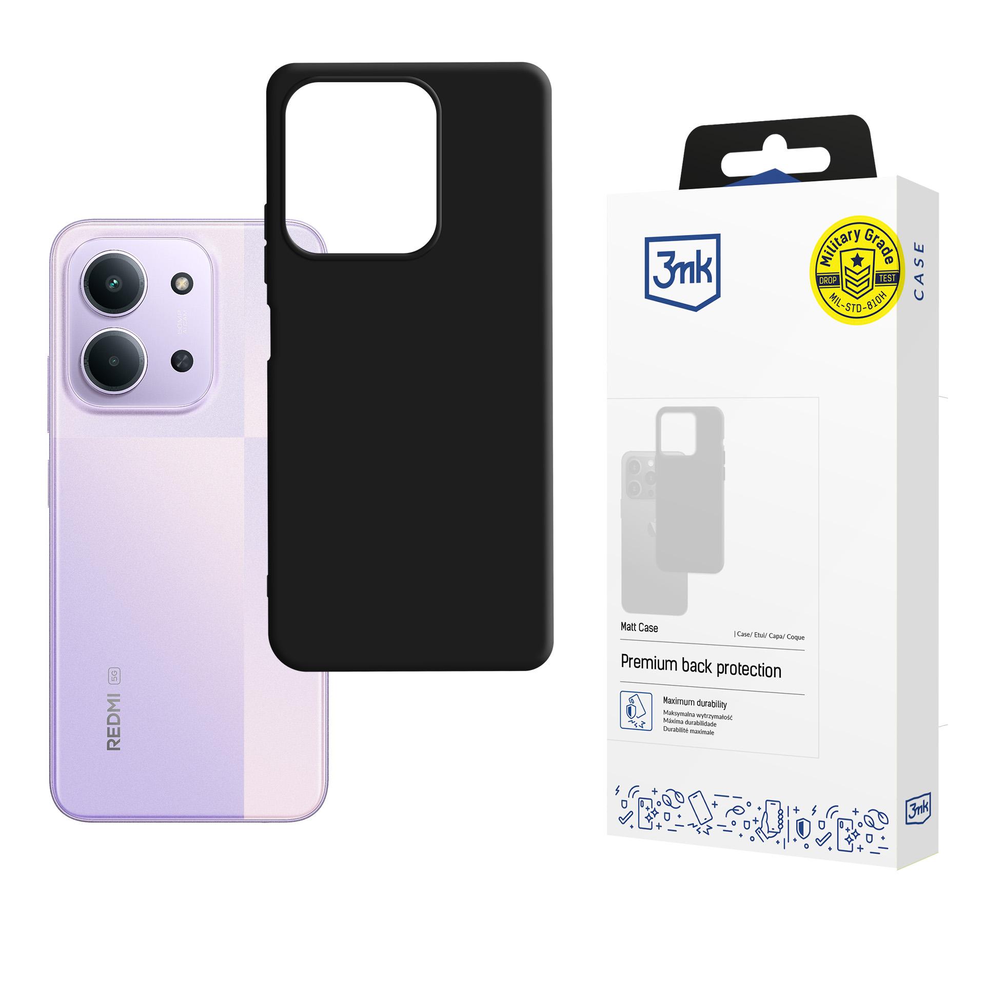 3mk Matt Case Suojakuori Xiaomi Redmi 15C 4G / 5G (173mm) - musta