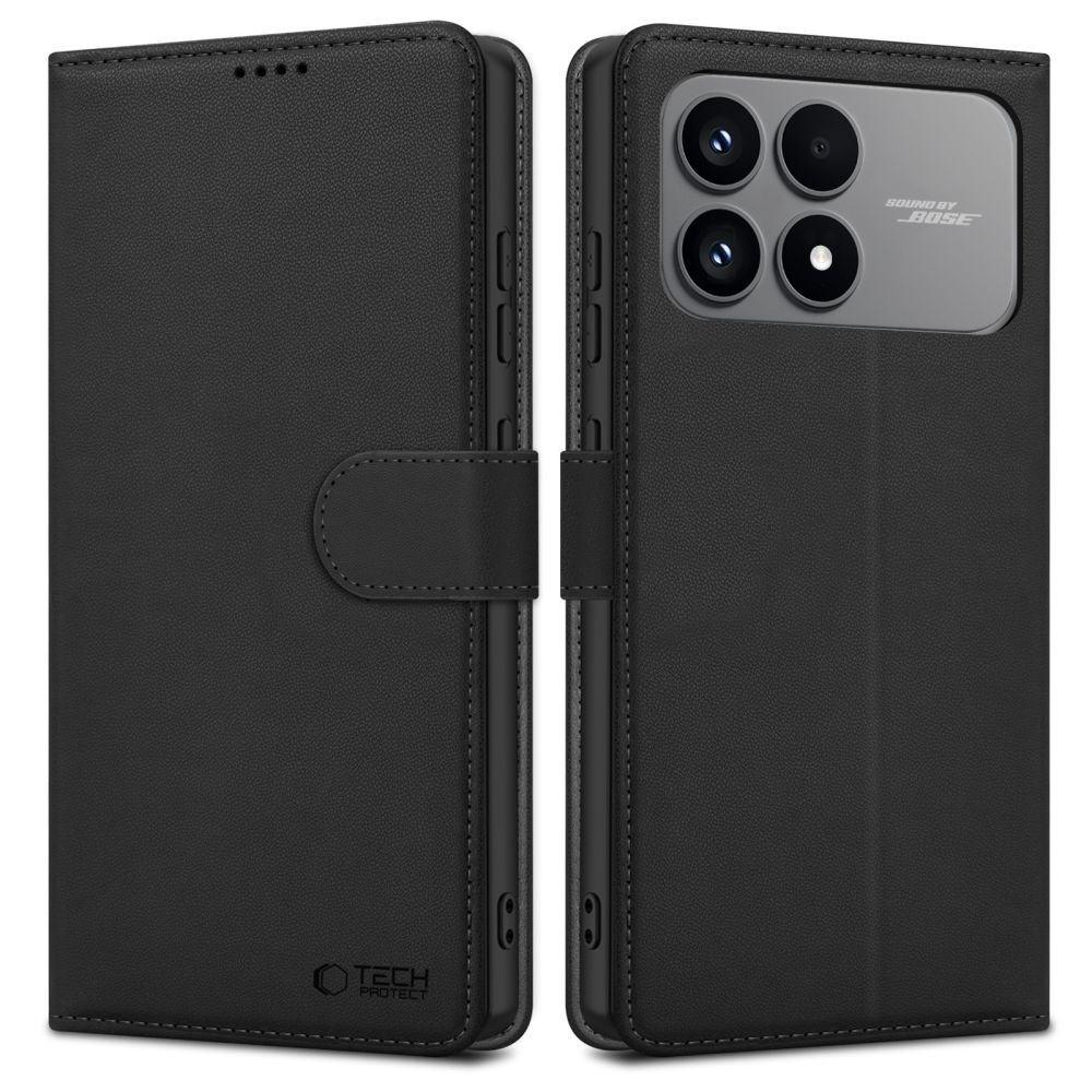 Tech-Protect Wallet Lompakkosuojakuori Xiaomi Poco F8 -puhelimelle - musta