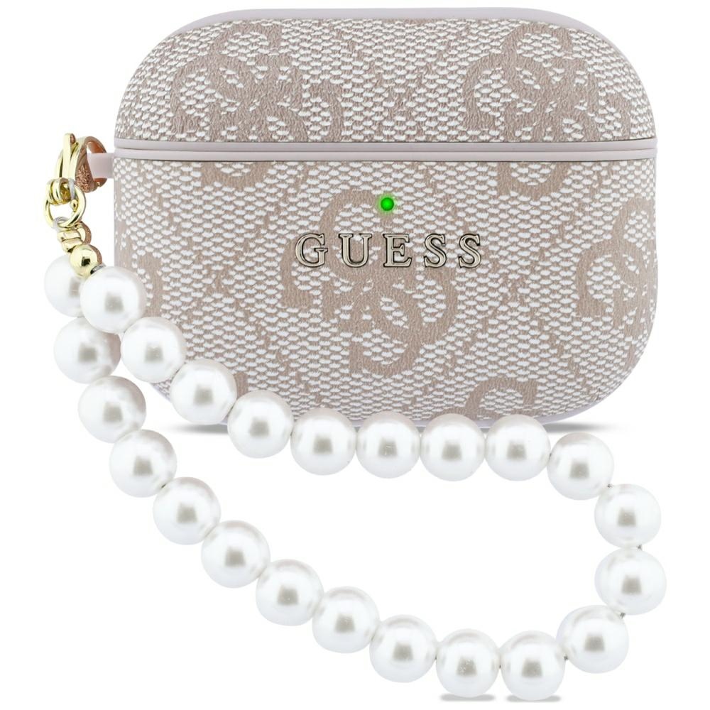 Guess 4G Pearl Strap suojakuori AirPods Pro 3 vaaleanpunainen