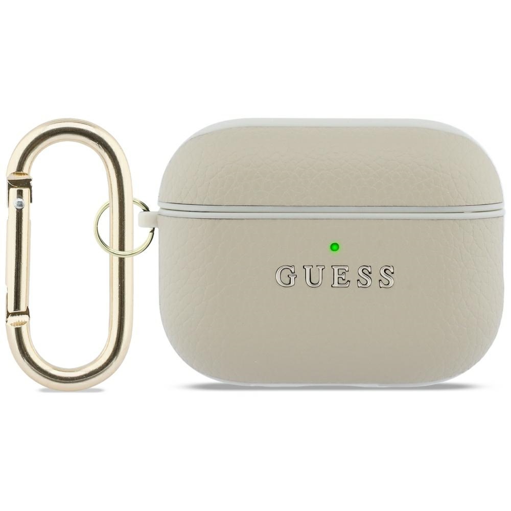 Guess Grained Classic Logo Hook suojakuori AirPods Pro 3:lle - kultainen