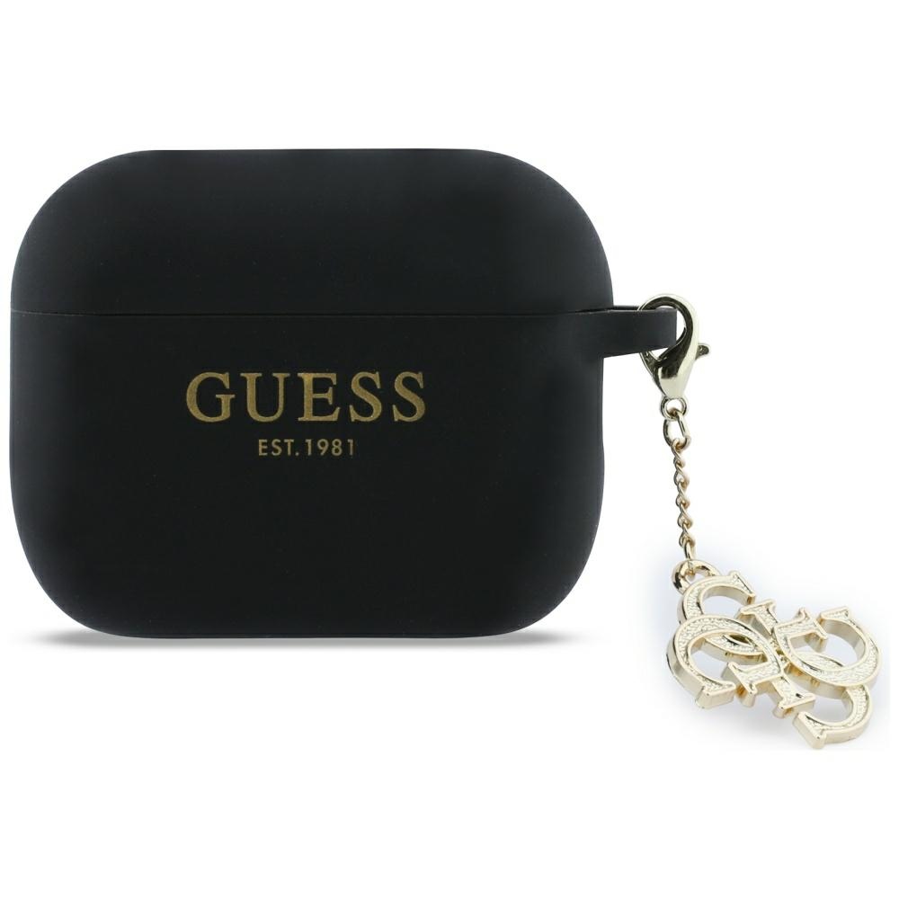 Guess Silikoninen 4G Charm Suojakuori AirPods Pro 3:lle - Musta