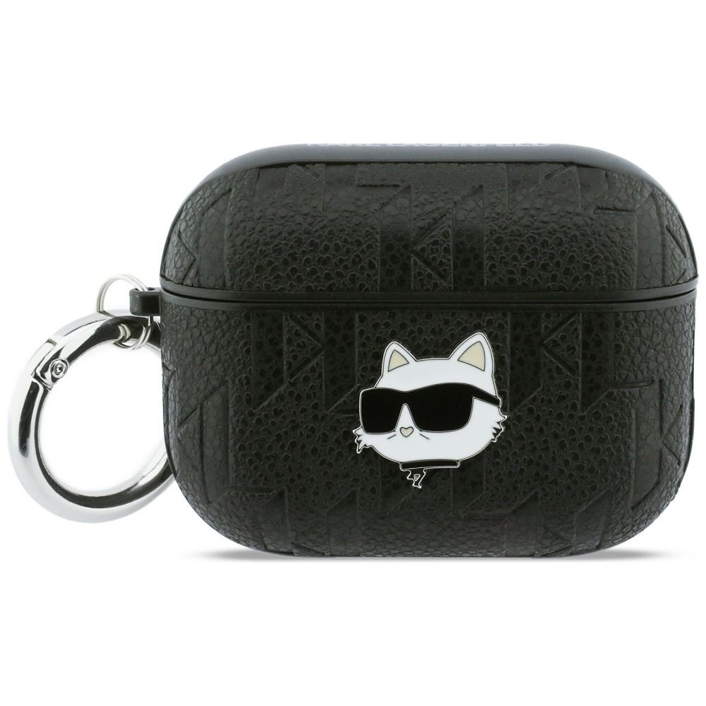 Karl Lagerfeld Monogram Choupette Head Suojakuori AirPods Pro 3:lle musta