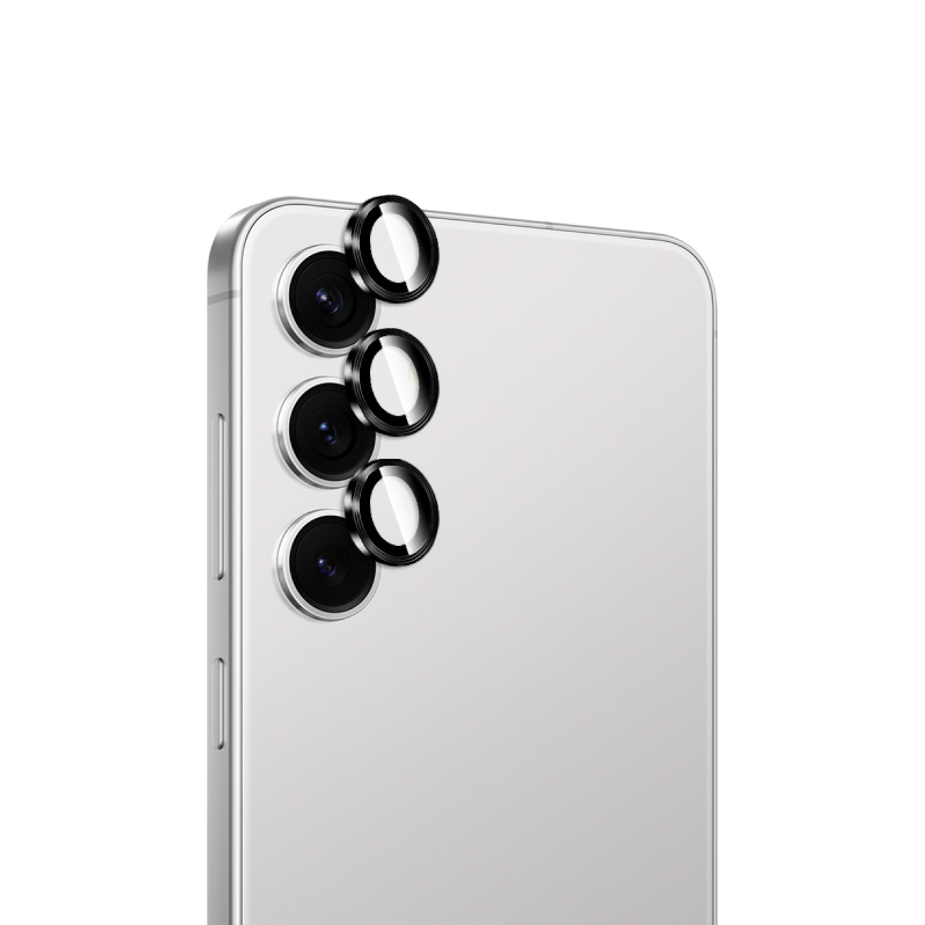 Puro karkaistu lasi takakameralle Samsung Galaxy S26:lle ja S26 Plus:lle mustalla kehyksellä