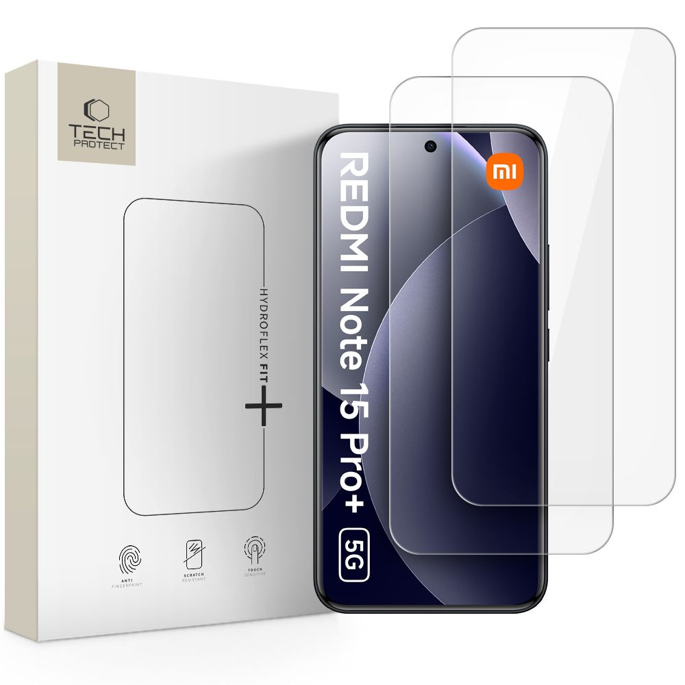 Tech-Protect Hydro flex+ 2-Pack Hydrogeelikalvo Xiaomi Redmi Note 15 Pro+ 5G:lle