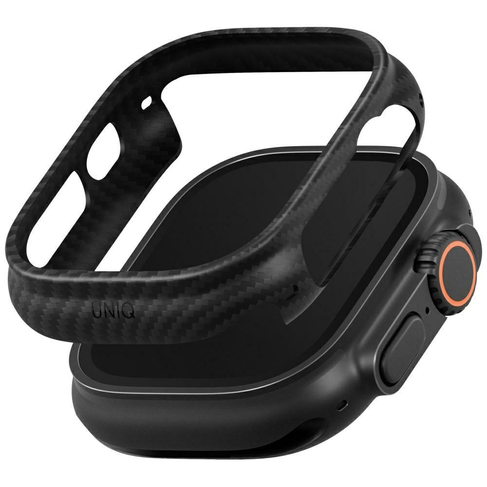 Uniq Keva Verge Suojakuori Apple Watch 49mm:lle - Musta