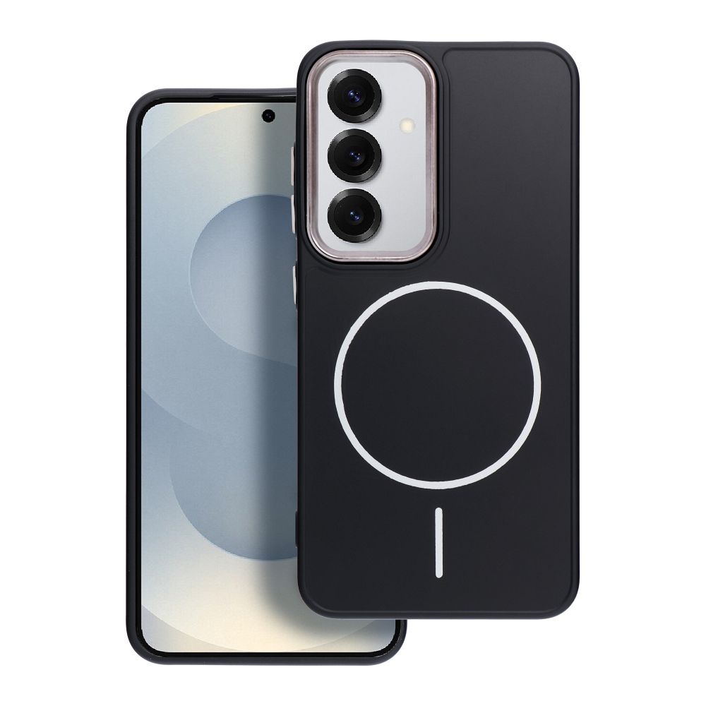 Suojakuori Samsung A37 Frame Mag Cover MagSafe-yhteensopiva musta