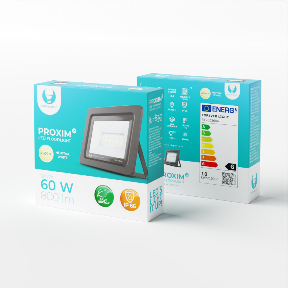 Forever Light LED Valonheitin PROXIM II 10W 4500K IP66