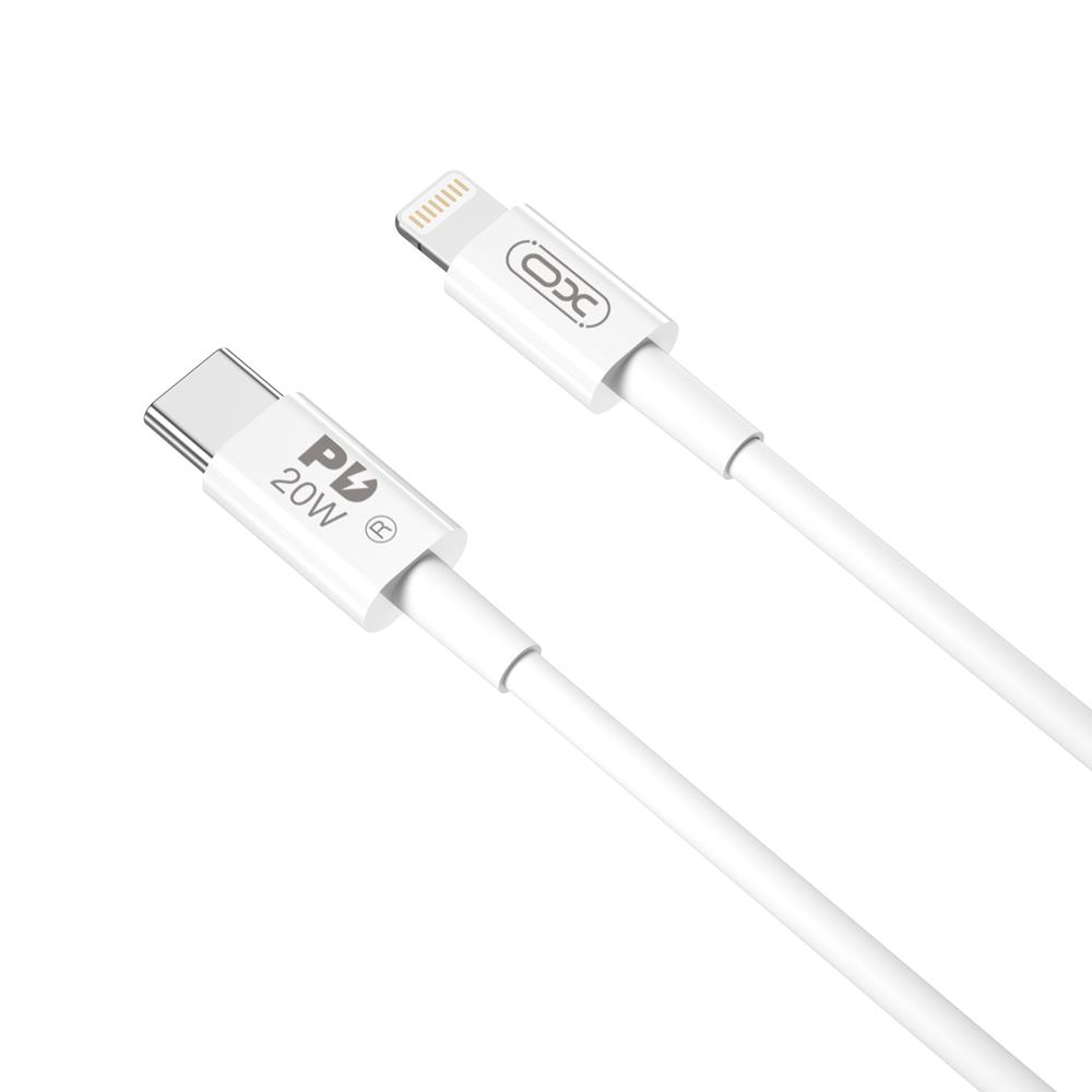 XO kaapeli NB-Q189B PD USB-C - Lightning 2,0m 20W valkoinen