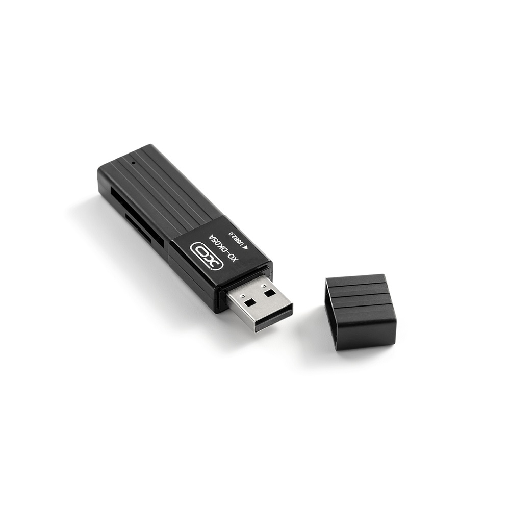 XO kortinlukija 2-in-1 DK05A USB 2.0 musta