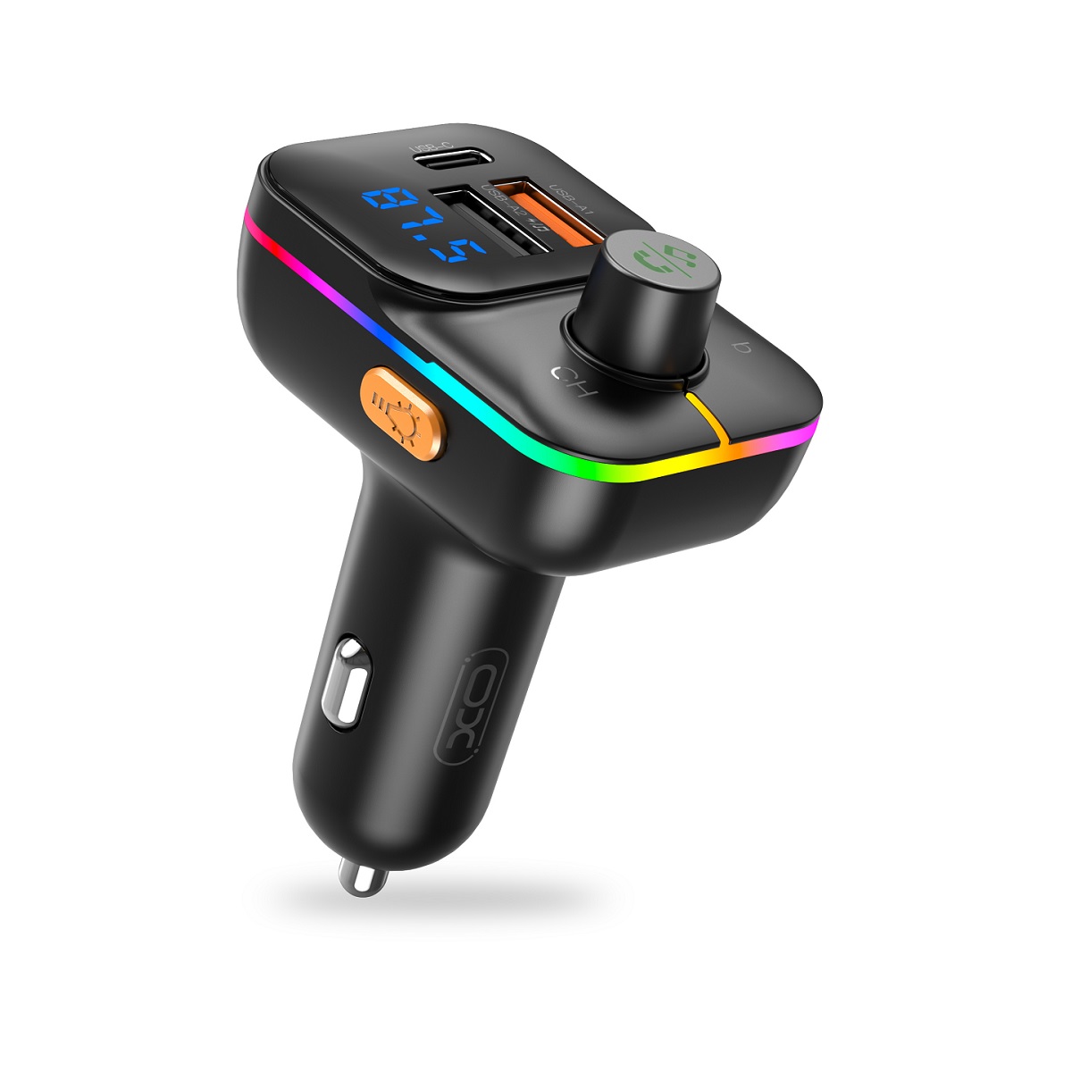XO transmitter FM BCC09 Bluetooth MP3 car charger 25W black