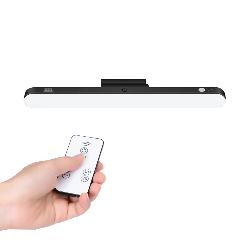 XO LED-magneettilamppu YH08B 1200mAh musta + kaukosäädin