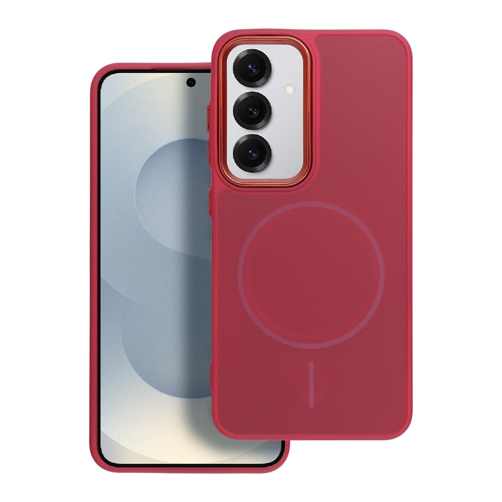 Suojakuori Samsung A37 Frame Mag Cover MagSafe-yhteensopiva magenta