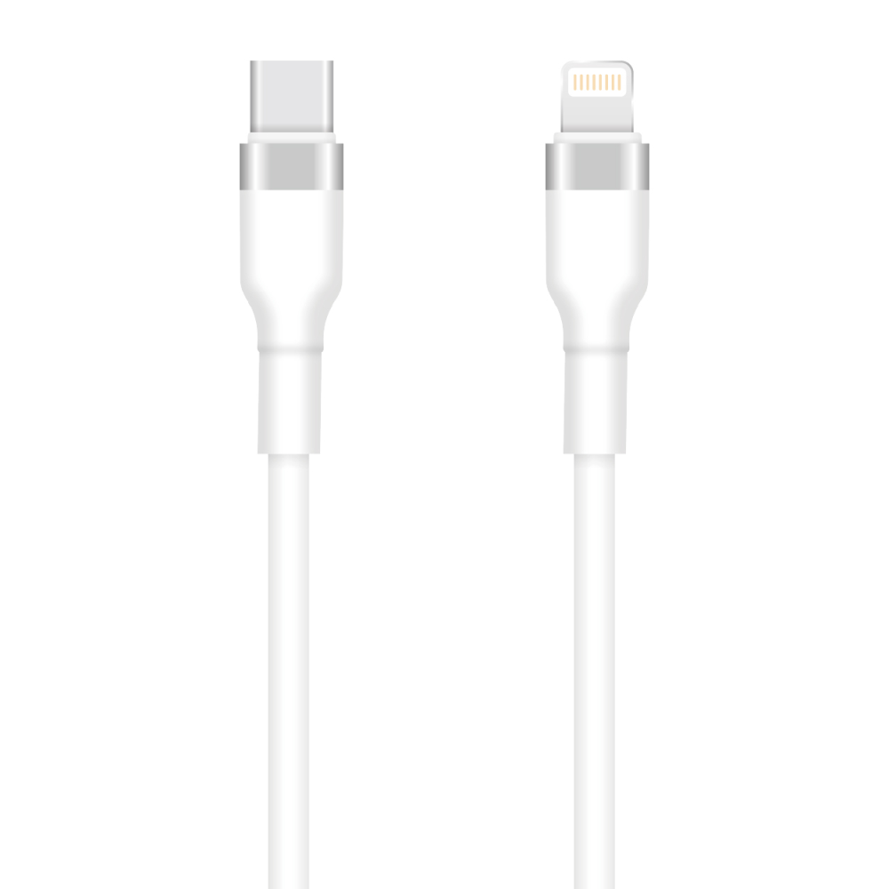 Setty USB-C - Lightning -kaapeli 1m 3A KSC-L-130 valkoinen