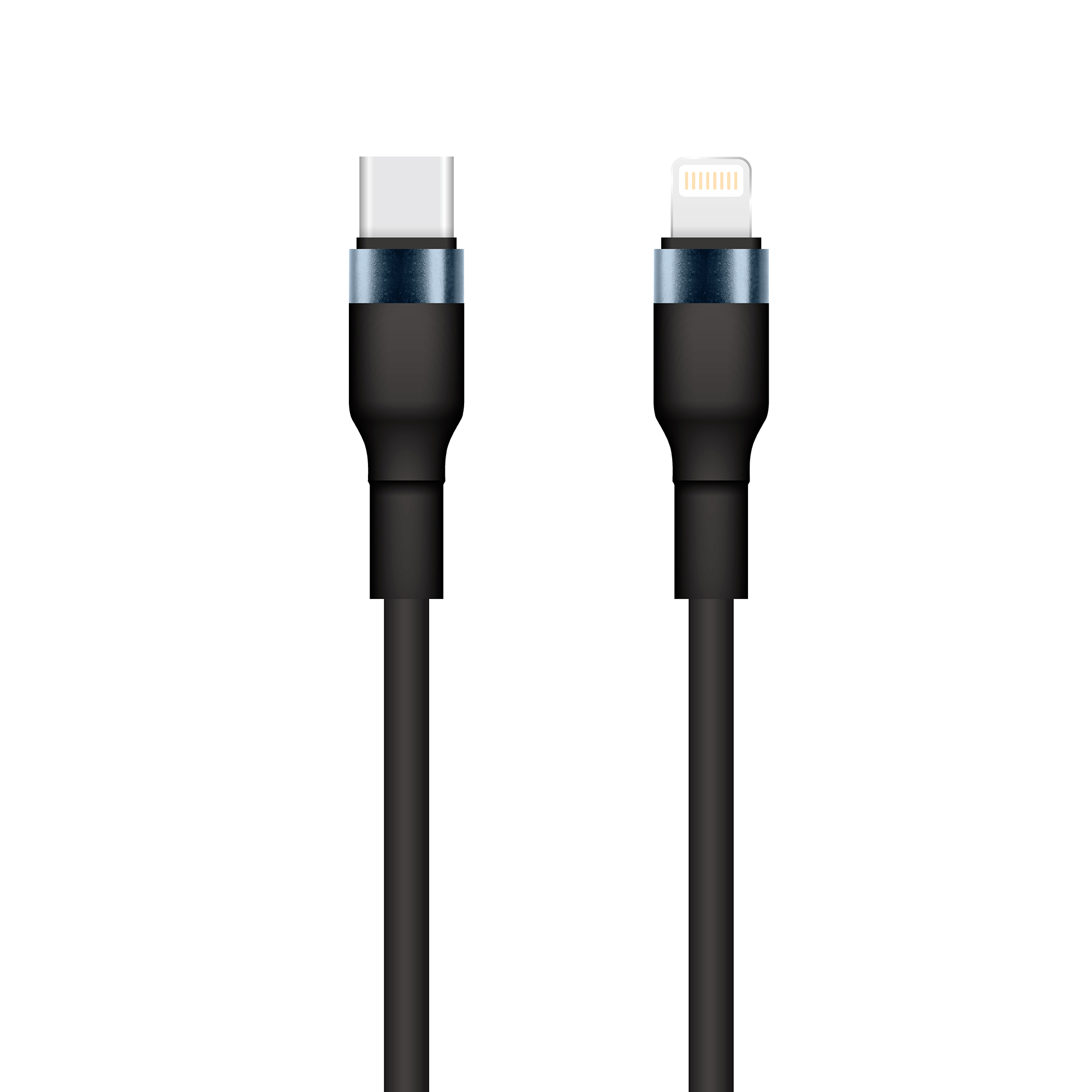 Setty USB-C - Lightning -kaapeli 1m 3A KSC-L-131 musta
