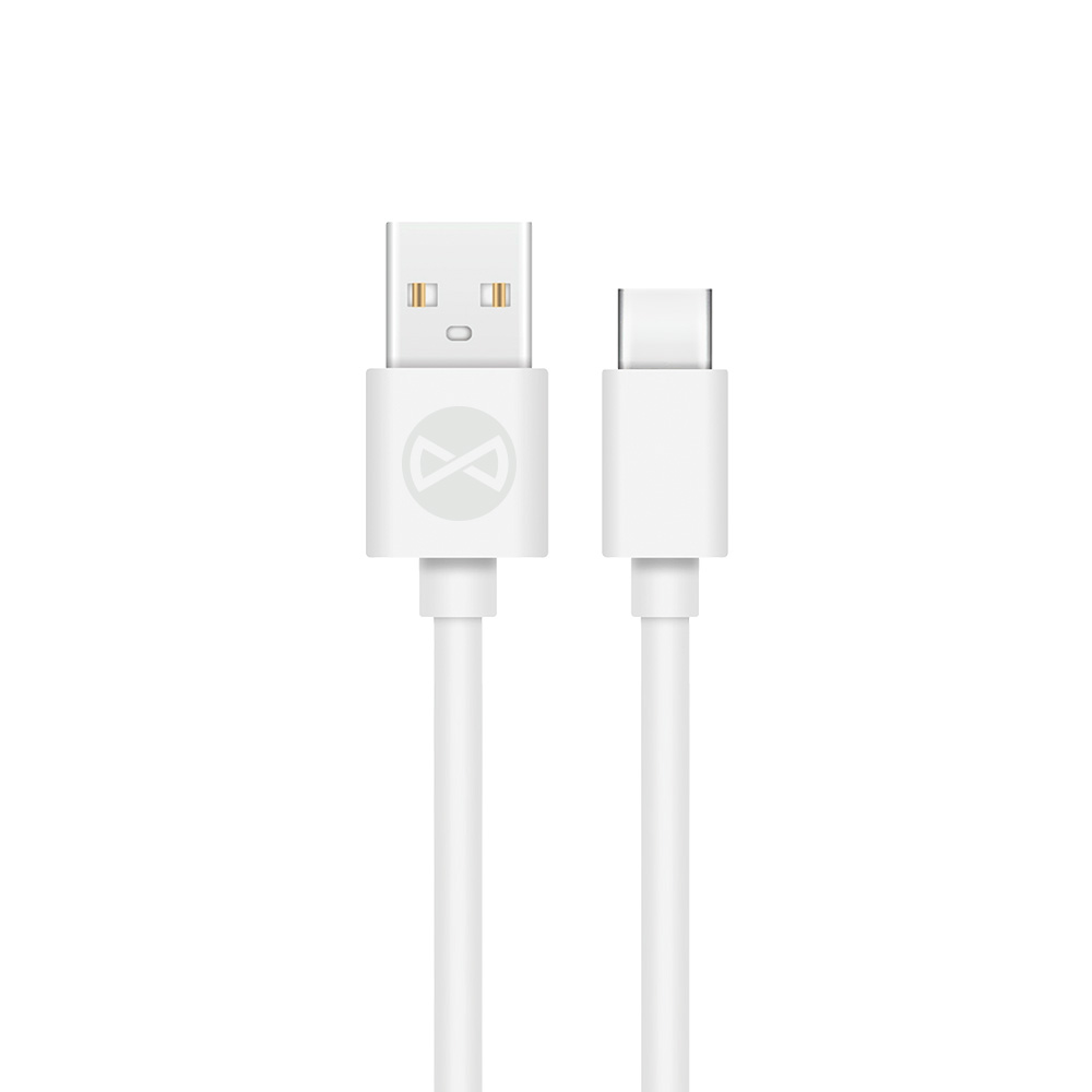 Forever kaapeli USB - USB-C 1,0 m 3A valkoinen