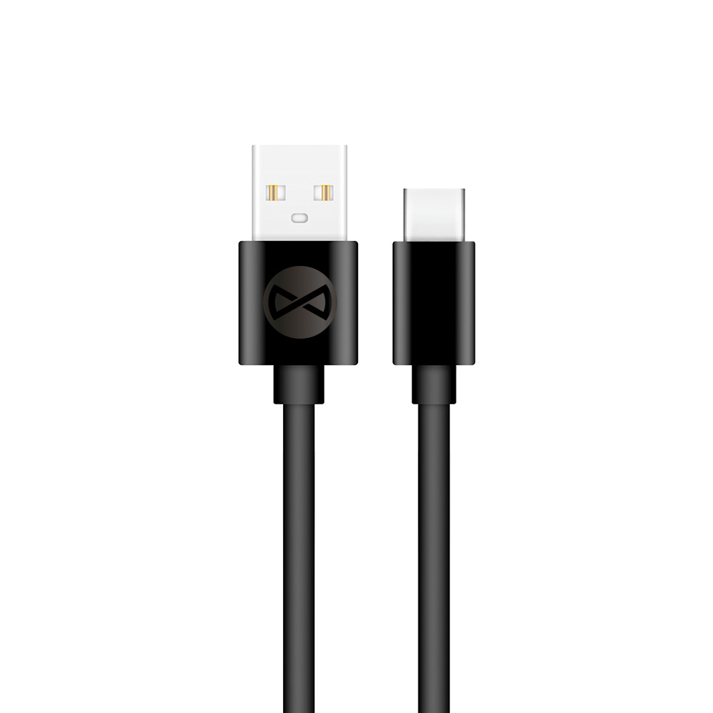 Forever kaapeli USB - USB-C 1,0 m 3A musta
