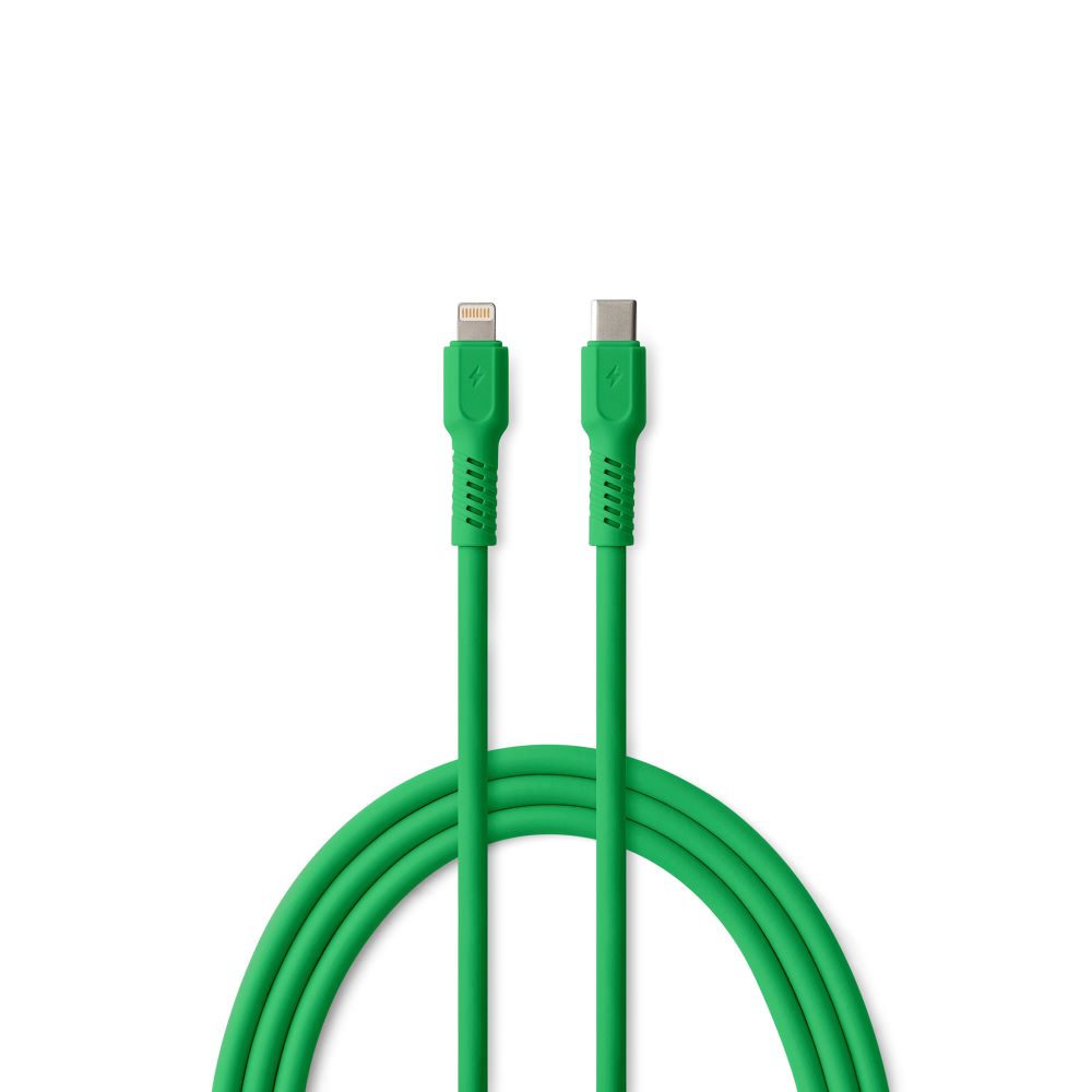 COLORUM kaapeli USB-C - Lightning 1,8m 2,4A CK12-CL-04 xGreen