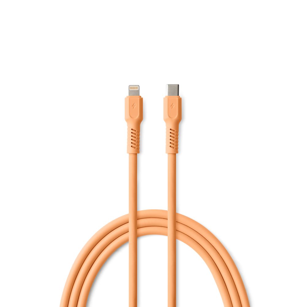 COLORUM kaapeli USB-C - Lightning 1,8m 2,4A CK12-CL-14 x Peach Fuzz