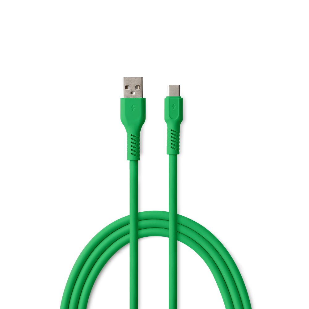 COLORUM kaapeli USB-A - USB-C 1,8m 3A CK60-AC-04 xGreen