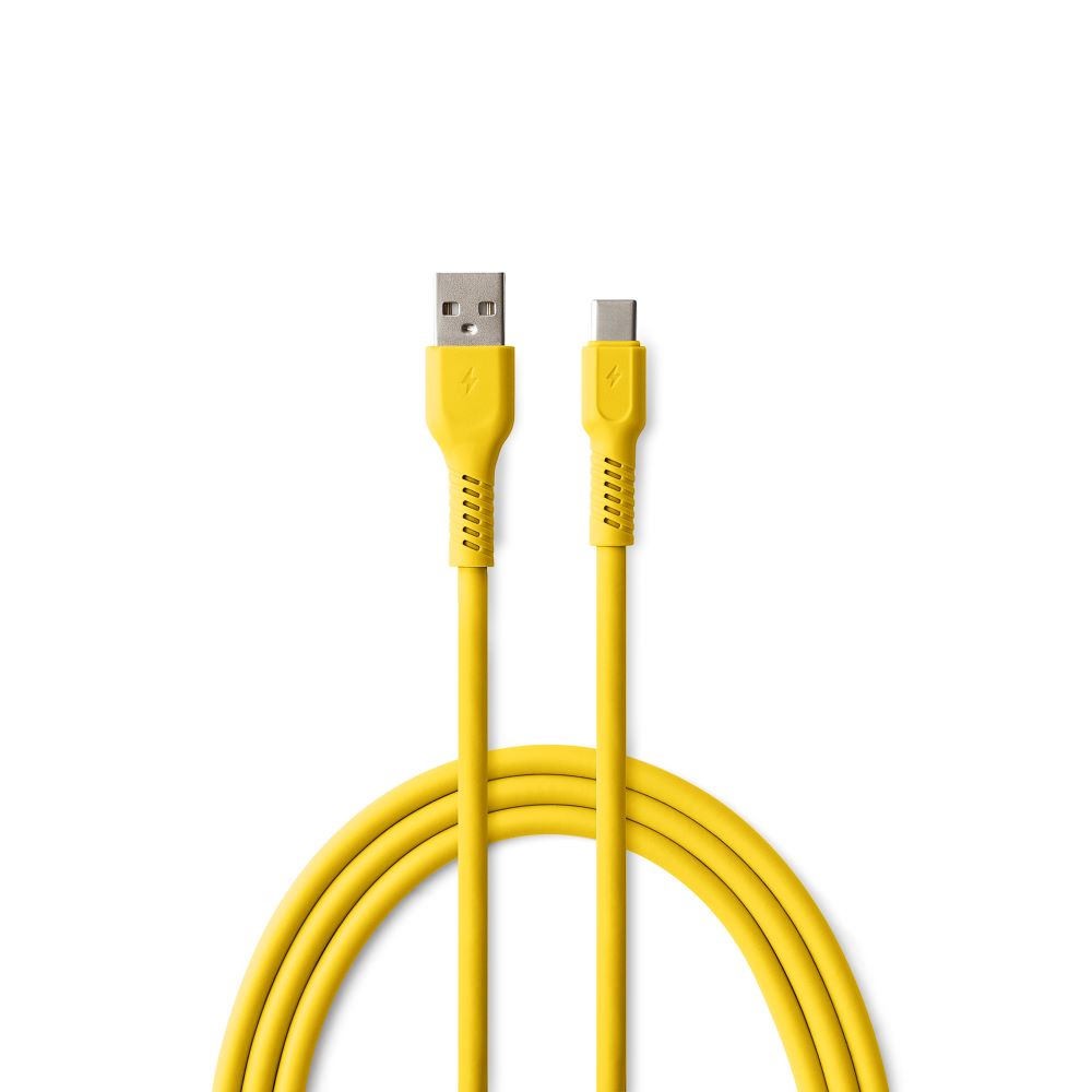 COLORUM kaapeli USB-A - USB-C 1,8m 3A CK60-AC-05 xYellow