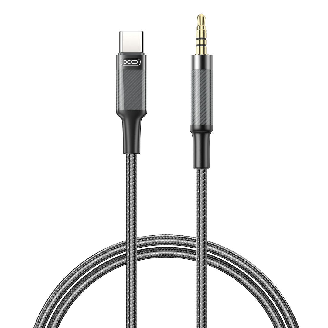 XO äänikaapeli NB-R279B USB-C - jack 3,5mm 1,0m musta