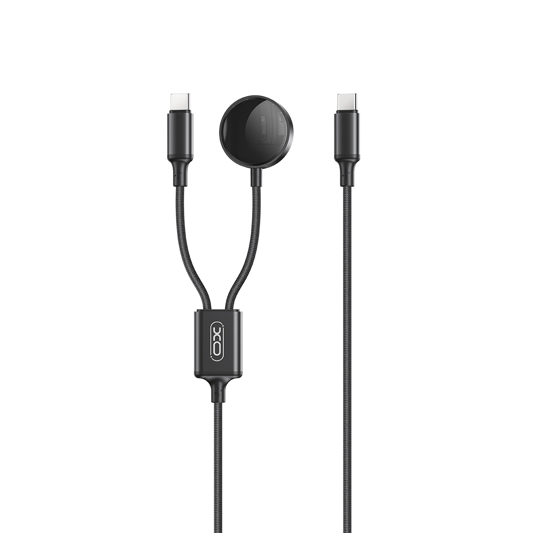 XO wireless inductive charger CX030 black for Apple Watch with cable USB-C -USB-C