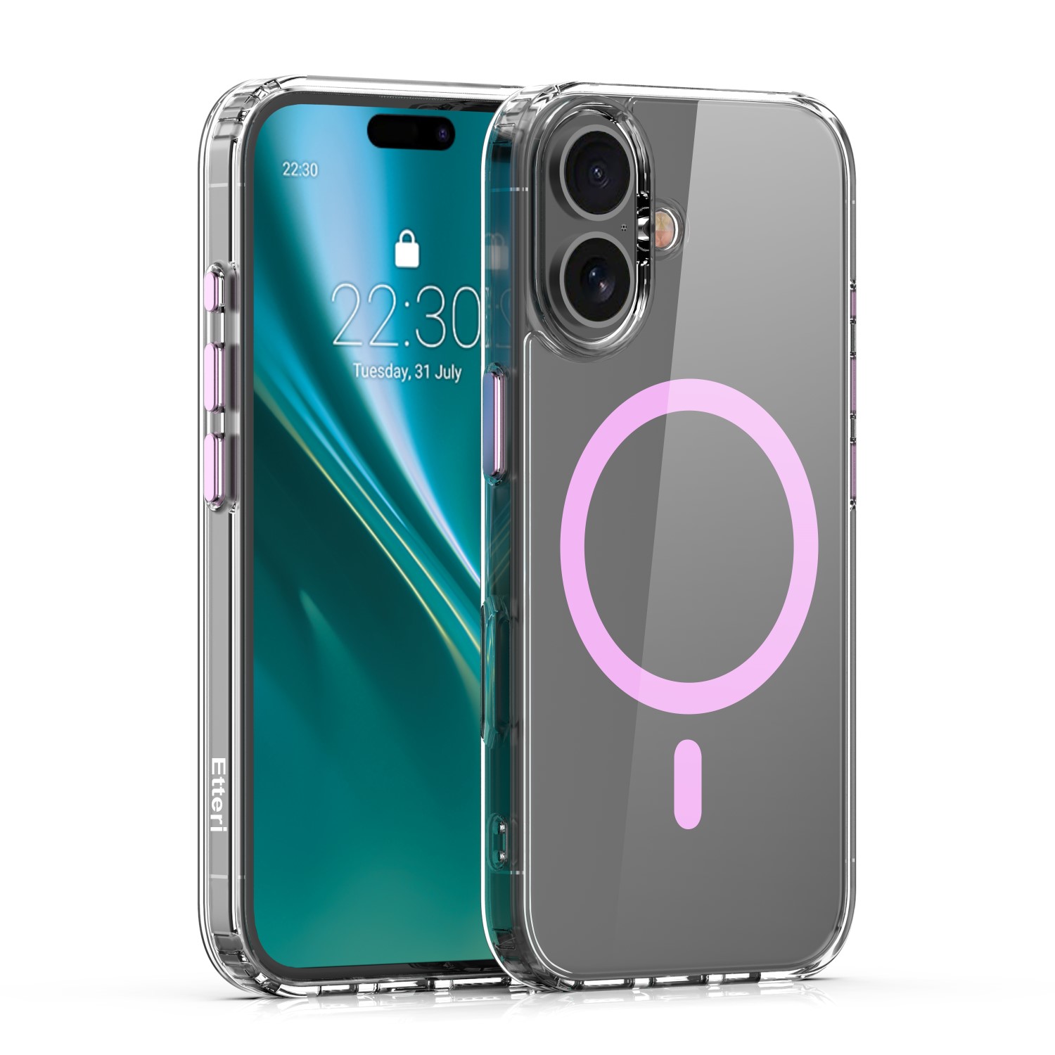 Etteri Color Mag case for iPhone 16 Plus 6,7" pink