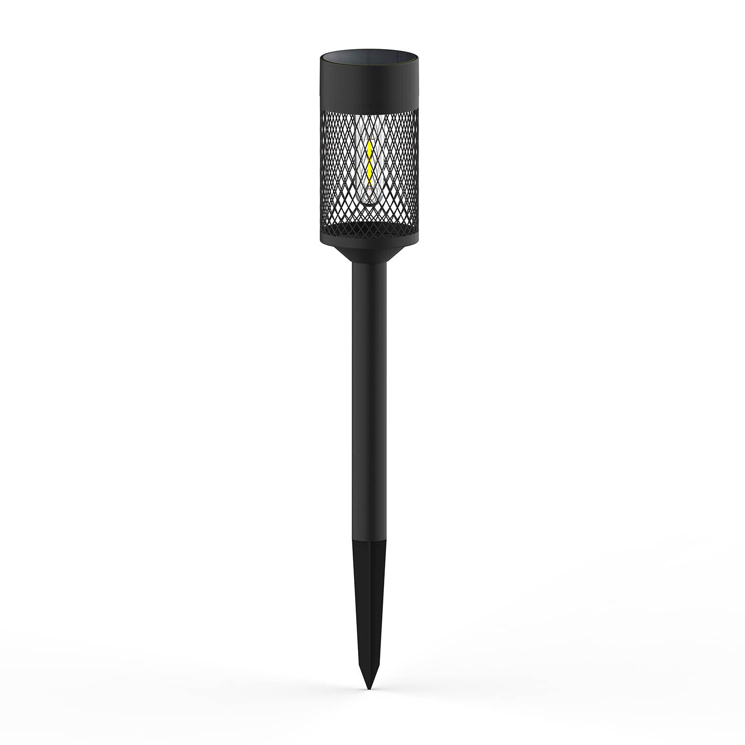 Forever Light Aurinkoenergia LED-lamppu teräspylväs SUNARI FLS-15 musta