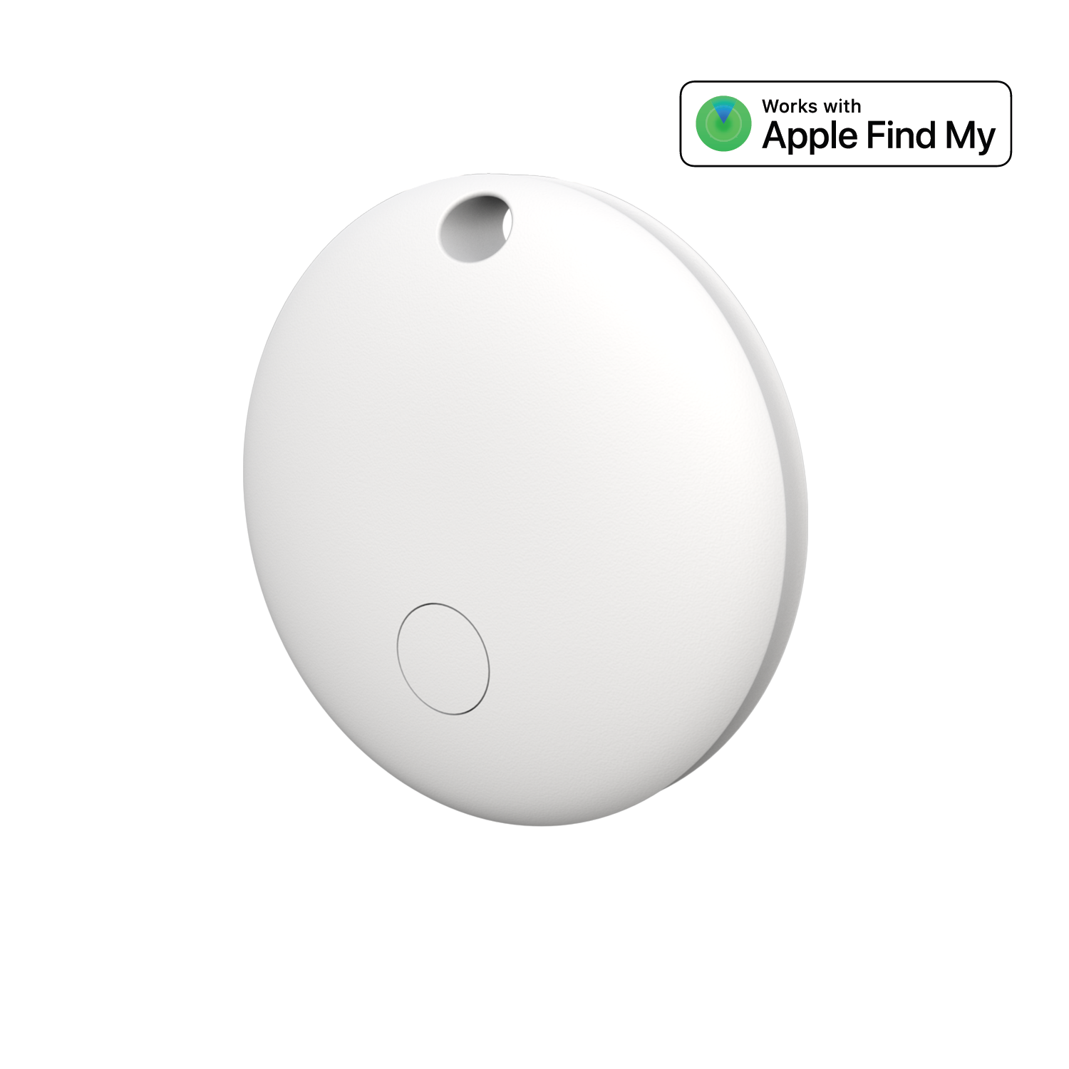 Setty paikannin FindMy pyöreä TFO TAG 01 valkoinen + suojakuori