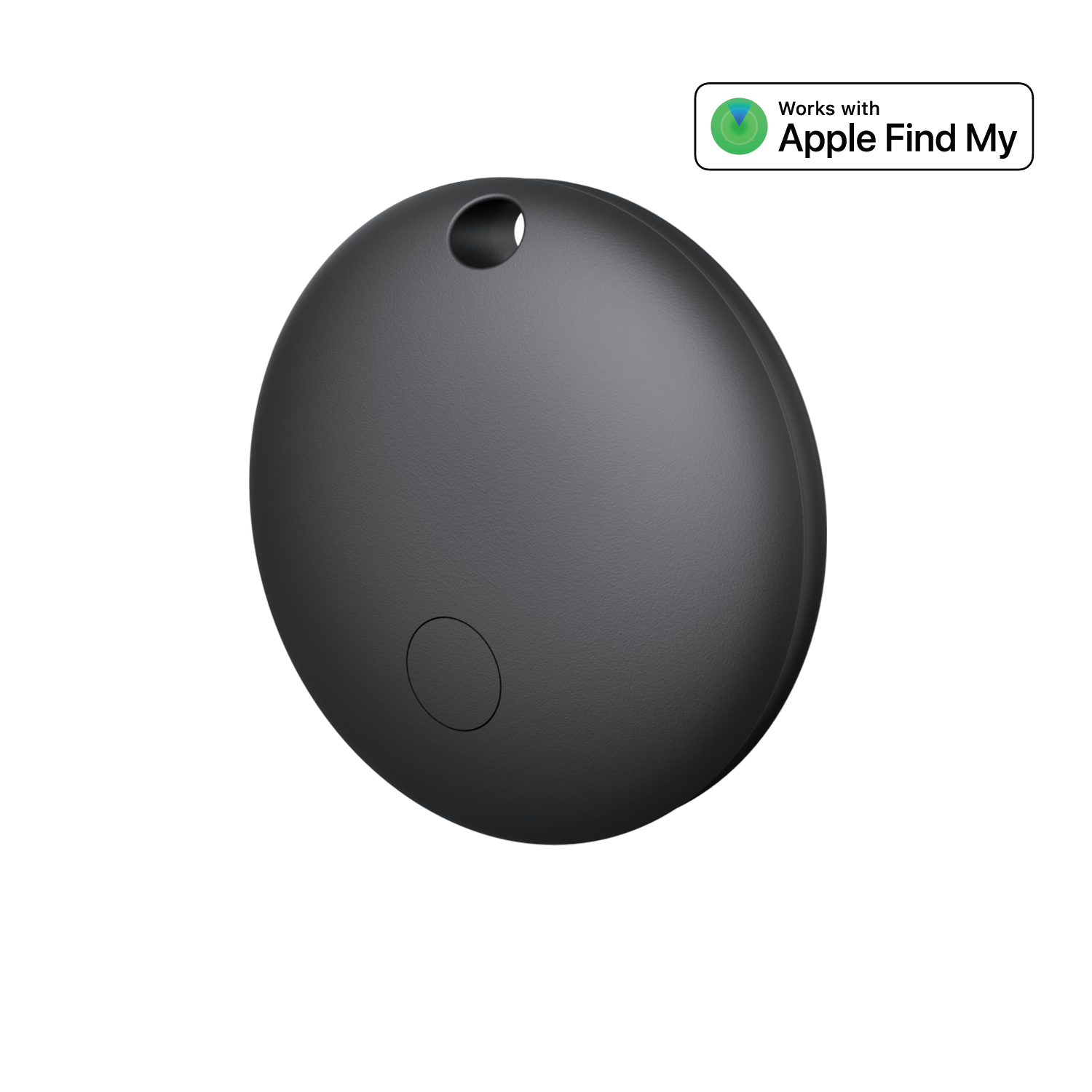 Setty paikannin FindMy pyöreä TFO TAG 01 musta + suojakuori