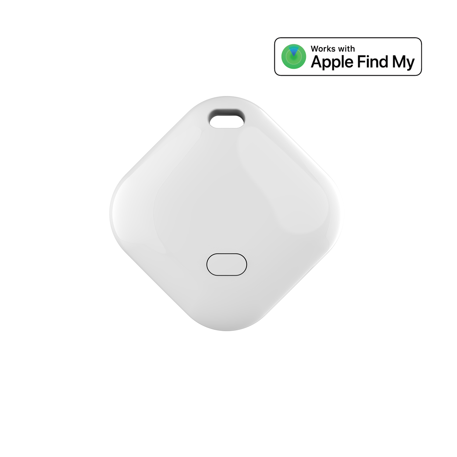 Setty paikannin FindMy neliö TFO TAG 02 valkoinen + suojakuori