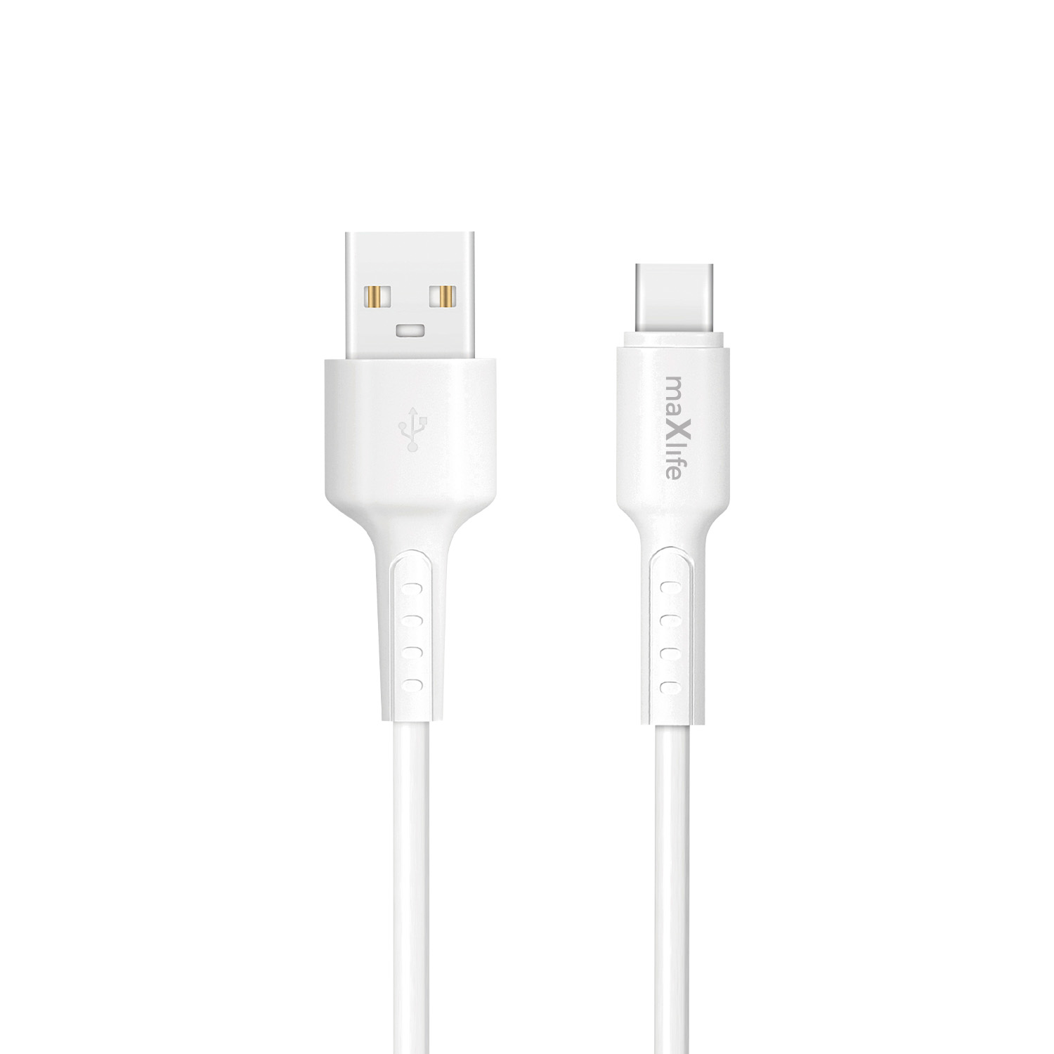 Maxlife MXUC-13 kaapeli USB-A USB-C 1,0 m 3A valkoinen