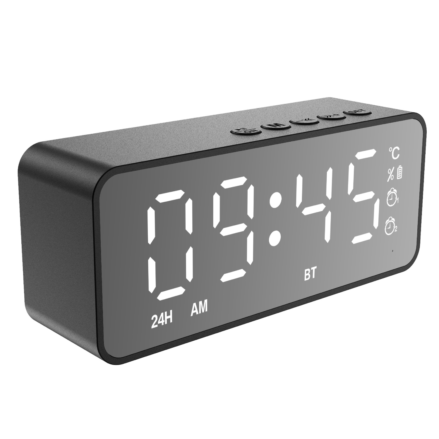 Setty pöytäkello + FM + Bluetooth kaiutin SCL-01FM-S