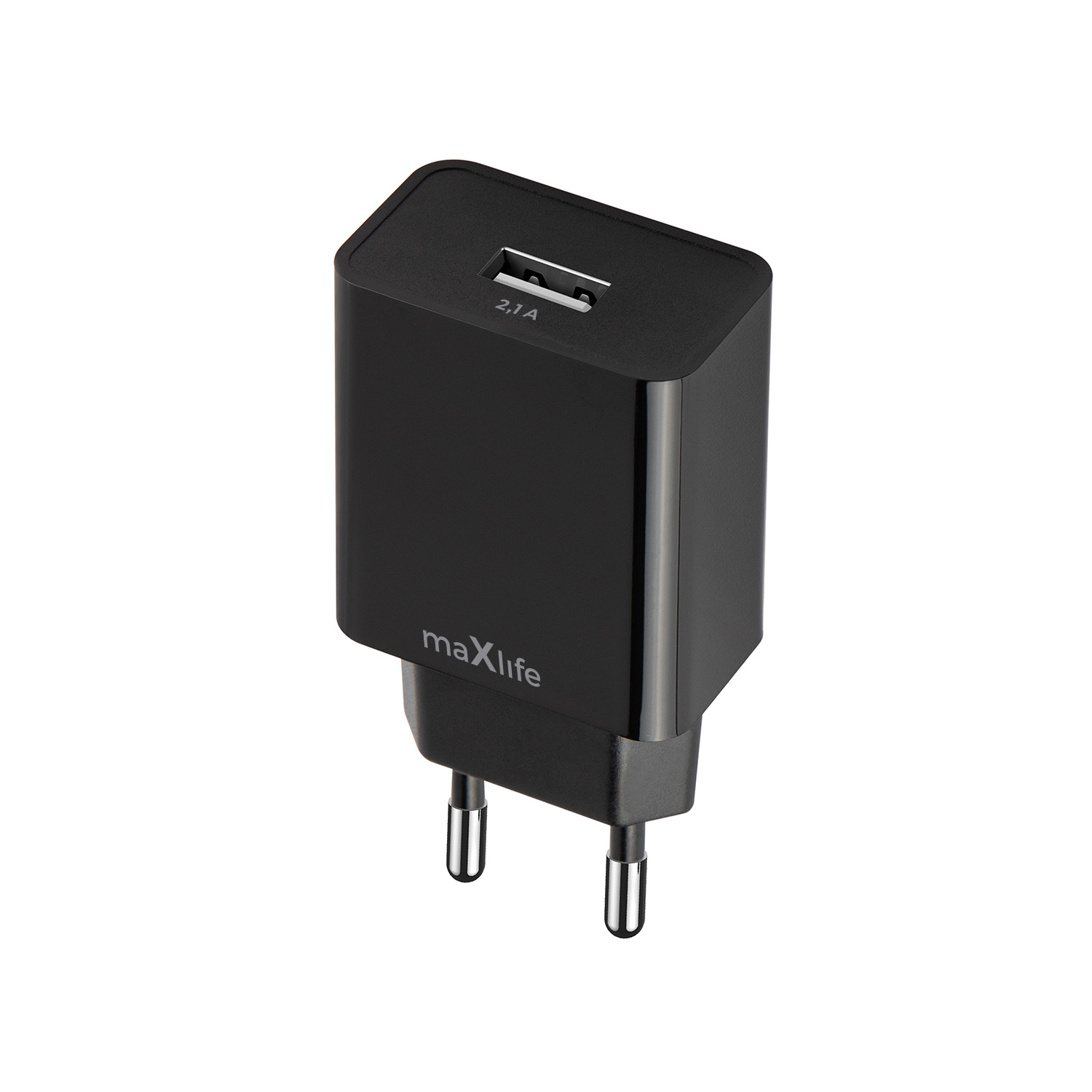 Maxlife MXTC-11 laturi 1x USB-A 2,1A musta