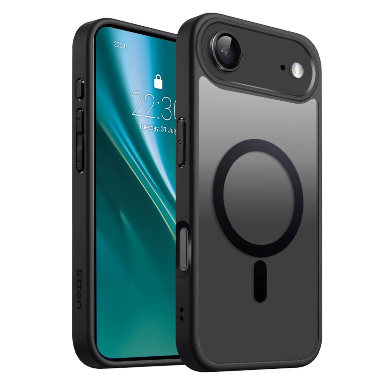 Etteri Matt Mag Suojakuori iPhone 17 Air:lle musta