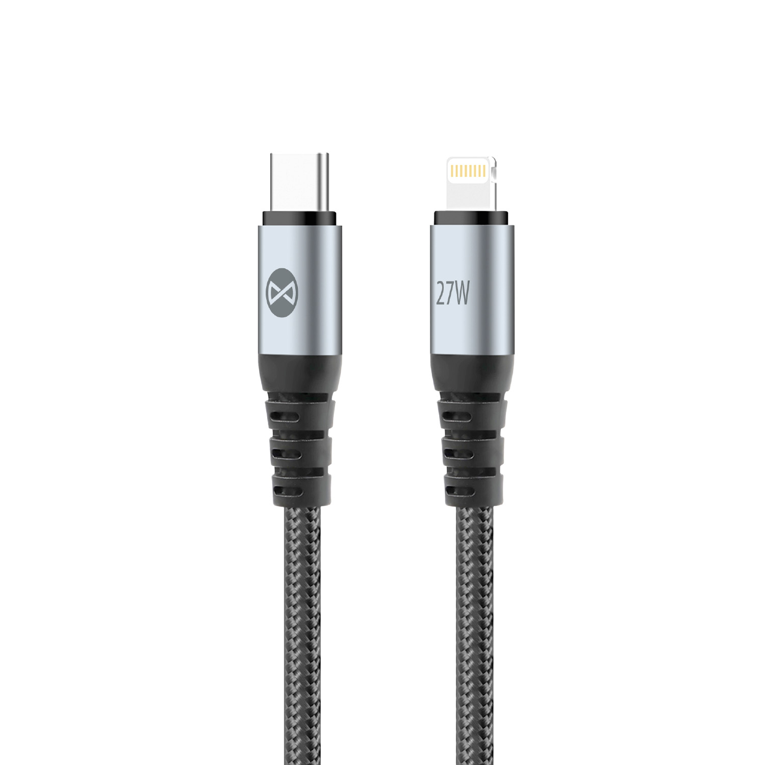 Forever Braix kaapeli USB-C - Lightning 1,0 m 27W musta