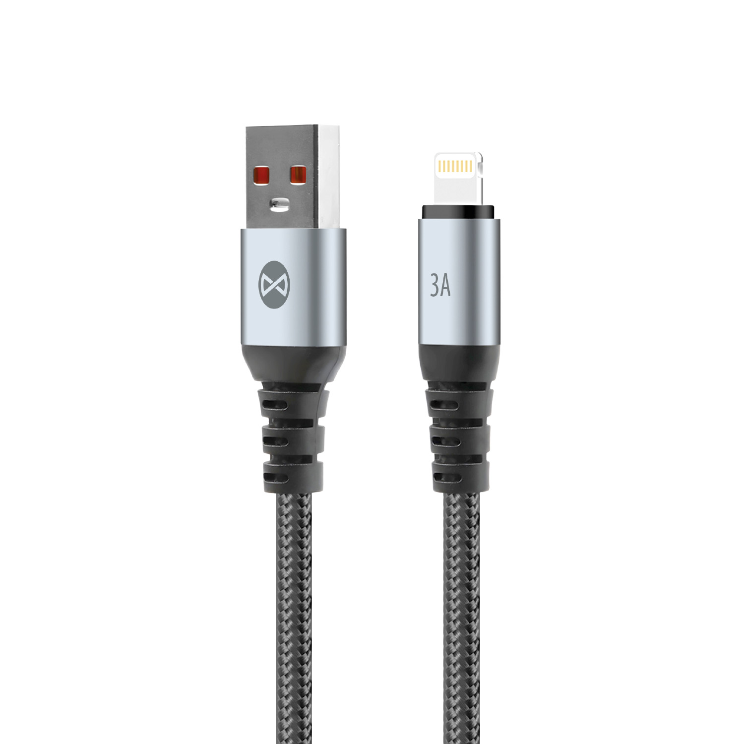 Forever Braix kaapeli USB - Lightning 1,0 m 3A musta