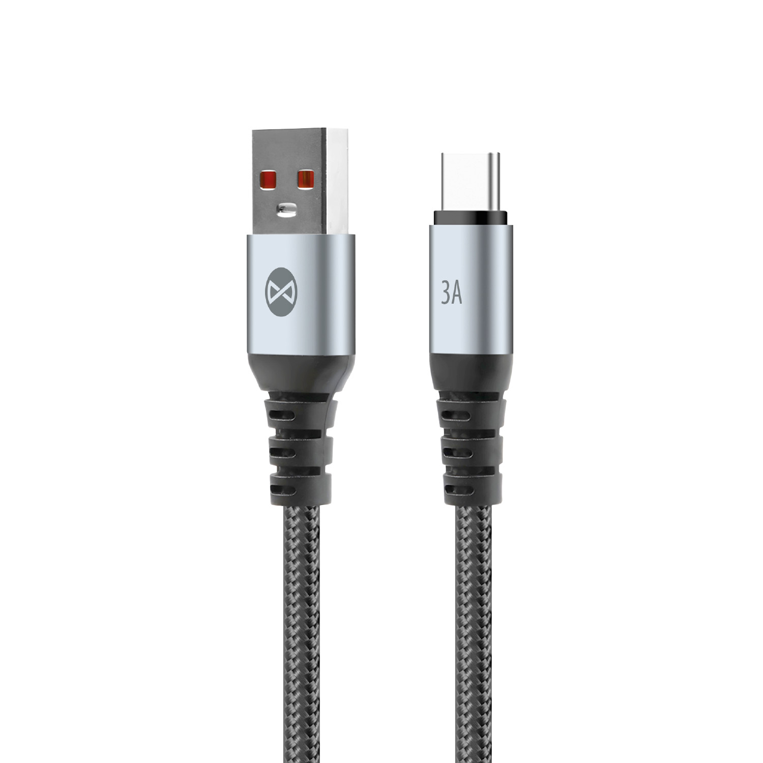 Forever Braix kaapeli USB - USB-C 1,0 m 3A musta
