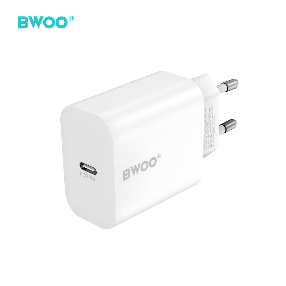 BWOO seinälaturi CDA233 PD 20W 1x USB-C valkoinen