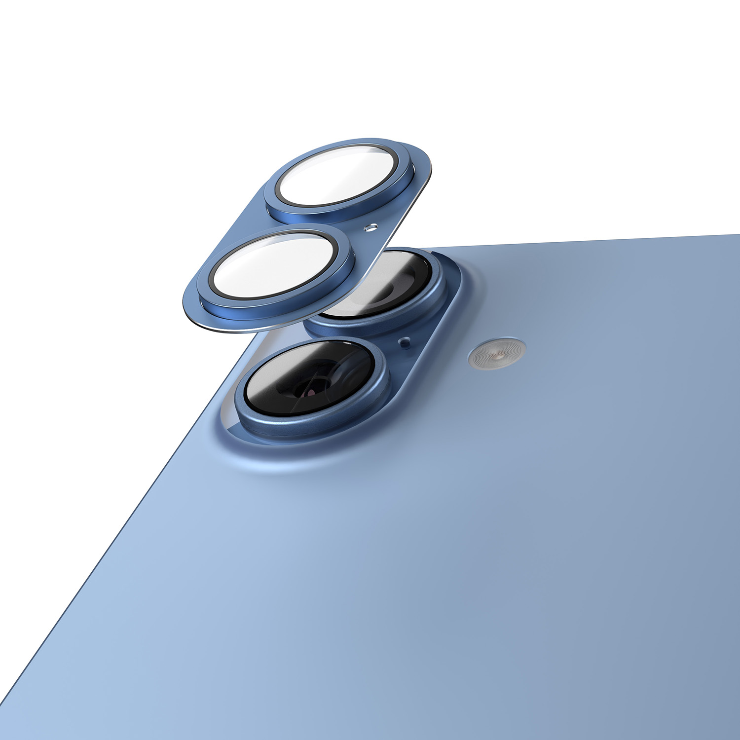 Etteri full camera lens guard for iPhone 17 blue