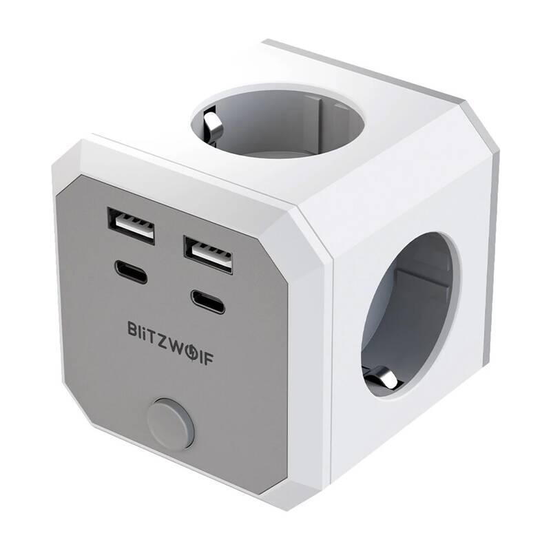 BlitzWolf BW-EC2 8-in-1 virtakuutio (4xAC / 2 x USB-A / 2 x USB-C)
