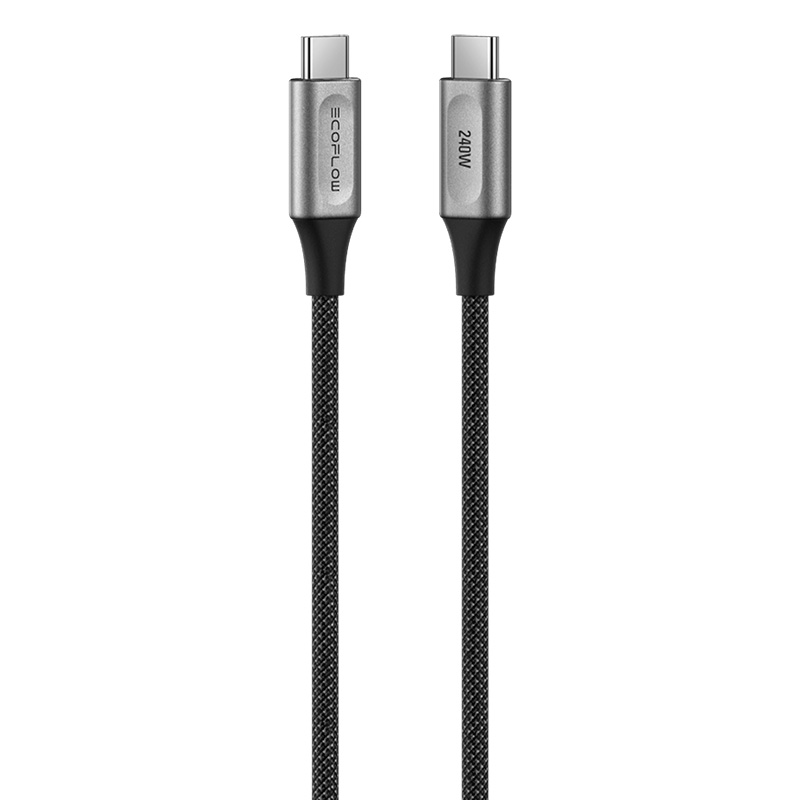 ECOFLOW RAPID Pro USB-C - USB-C Kaapeli, 1,8 m, 240 W
