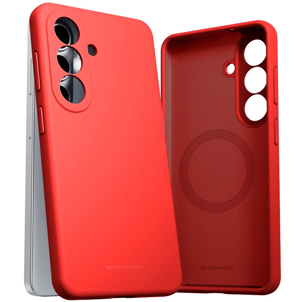 Case Mercury Pure Magsafe Silicon Case Samsung S947 S26 Plus red