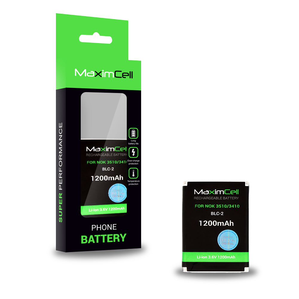 Maximcell Battery for Nokia 3510/3410 (BLC-2) 1200mAh Li-ion